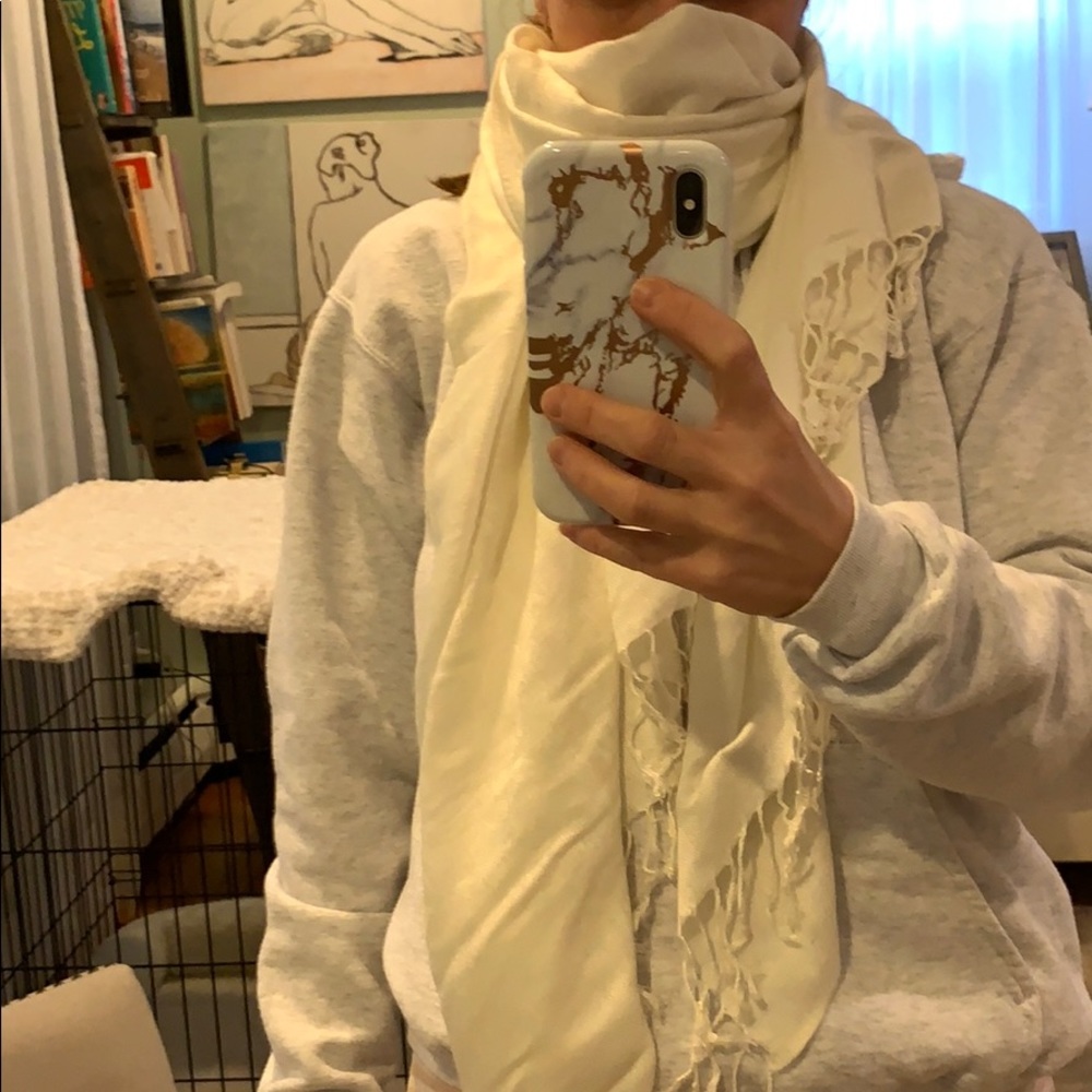 Ivory “Pasymina” scarf